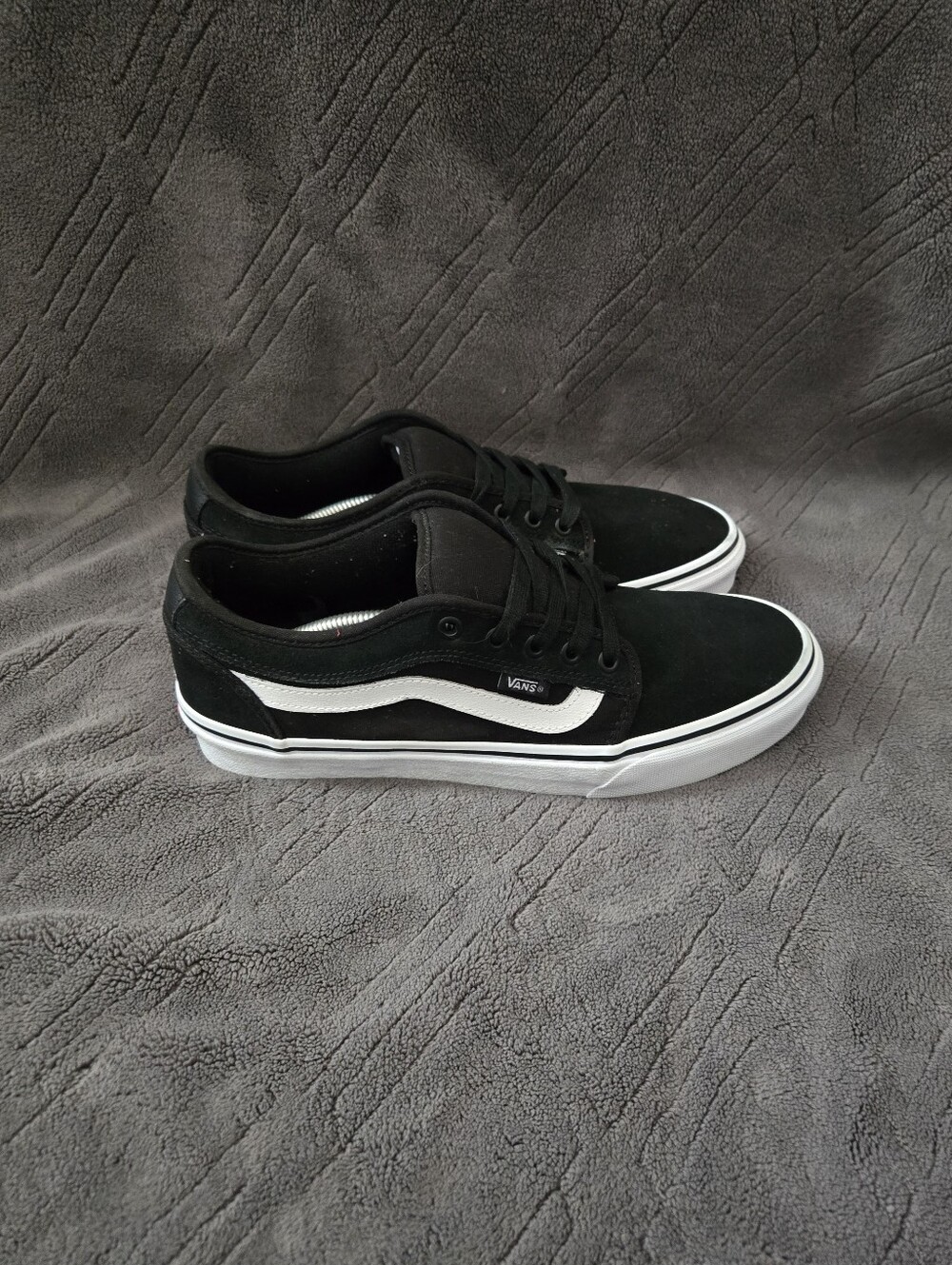 Vans Skate Chukka Low Sidestripe Shoes Mens Sz 9 Casual Sneakers Black.